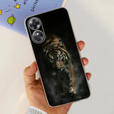 a person holding a phone case with a tiger on it