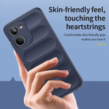 a hand holding a phone case with the text, ` s friendly, touching the heart