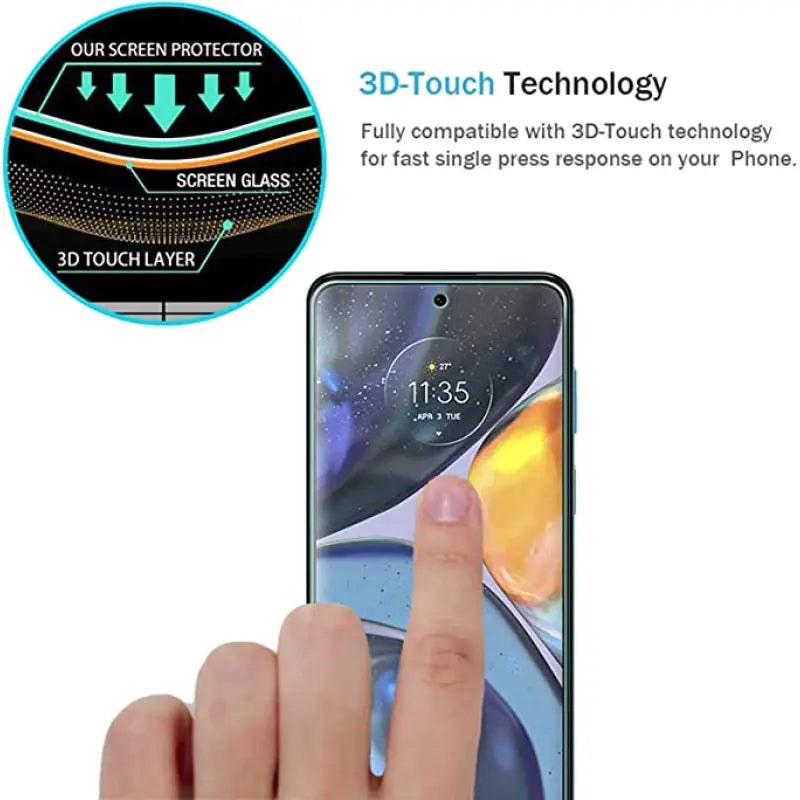 a hand holding a smartphone with a finger on it