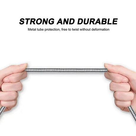 a hand holding a measuring tape with the words strong and durable