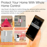 Home security system advertisement.