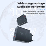 two black and white images of a couple of plugs with the words wide range voltage available worldwide