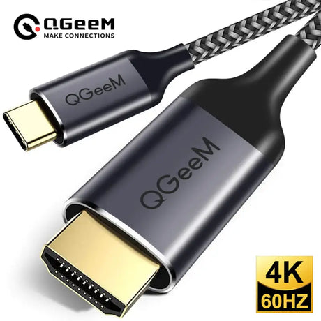 a close up of a cable connected to a 4k hdmi cable