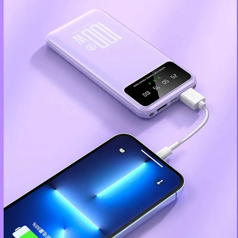 an illustration of a smartphone with a charging charger