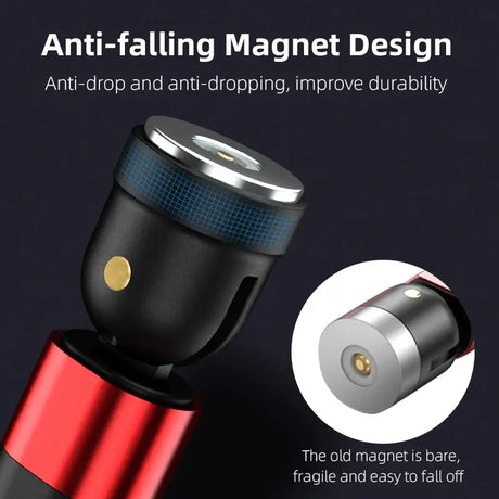 An image of an air - plug with the text, anti magnet design