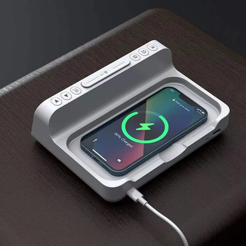 an apple watch charging station with a charging cable