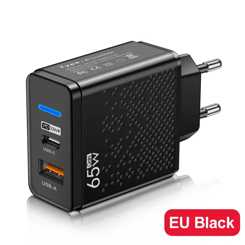 anker eu black usb charger with usb port