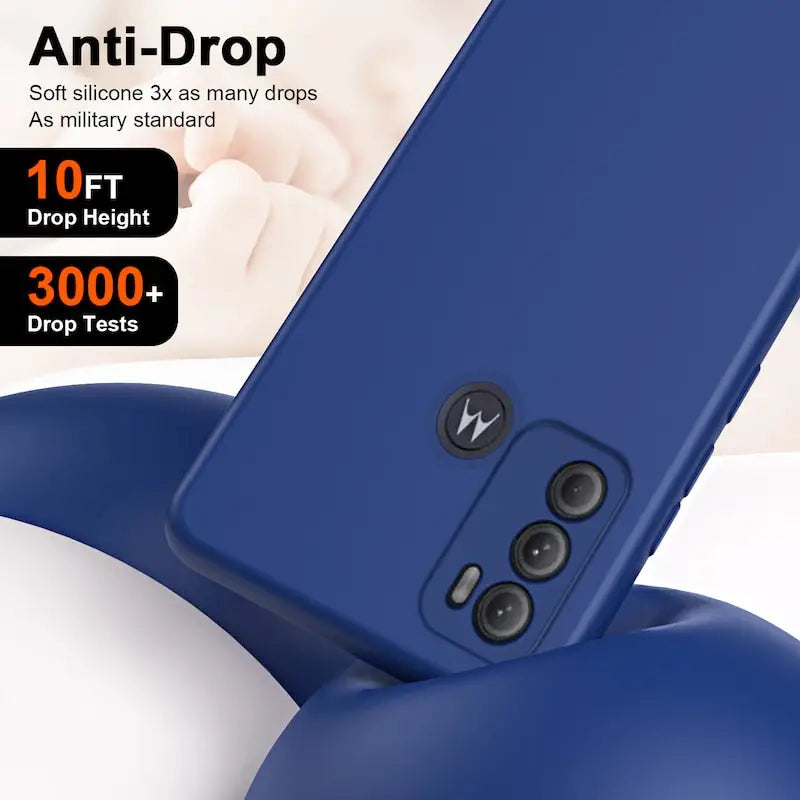 an image of a blue phone case with a hand holding it