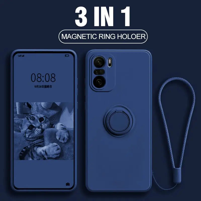 3 in 1 magnetic ring case for iphone 11