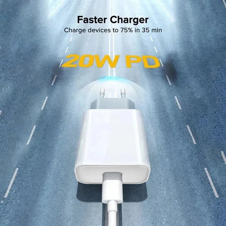 An image of a car charger on the road