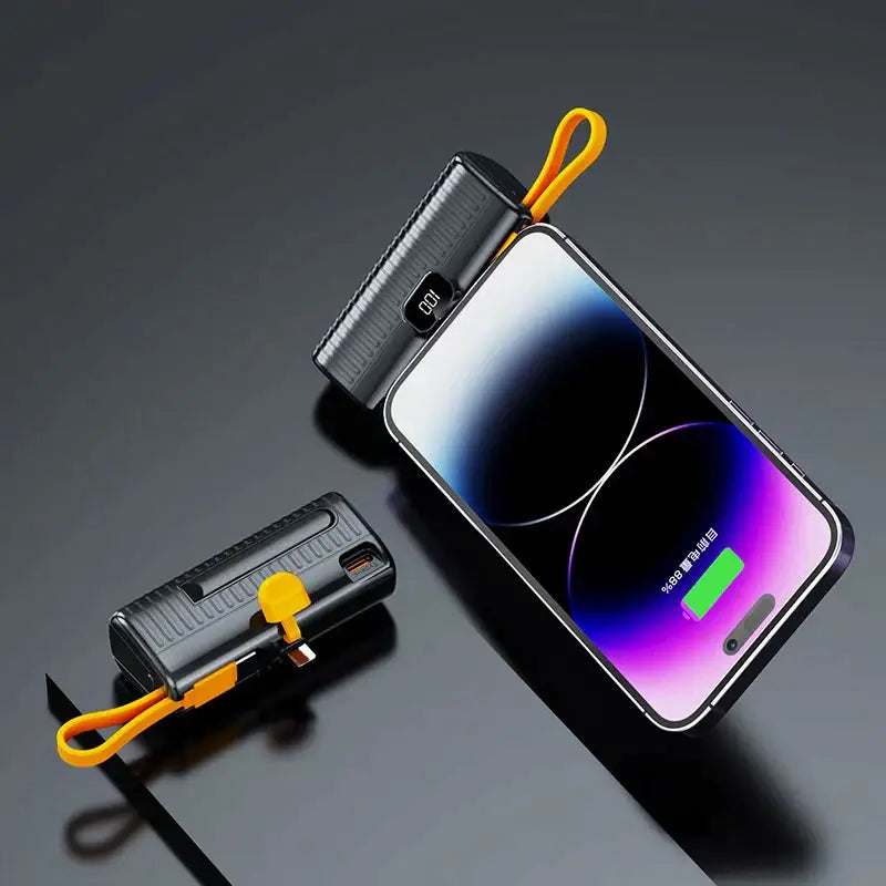 an image of a cell phone with a charger attached to it