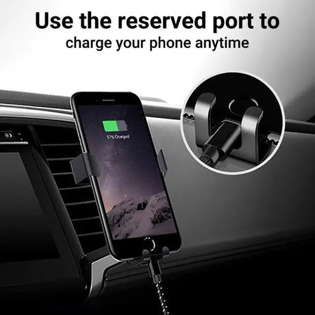 an image of a car charger with a phone in the center