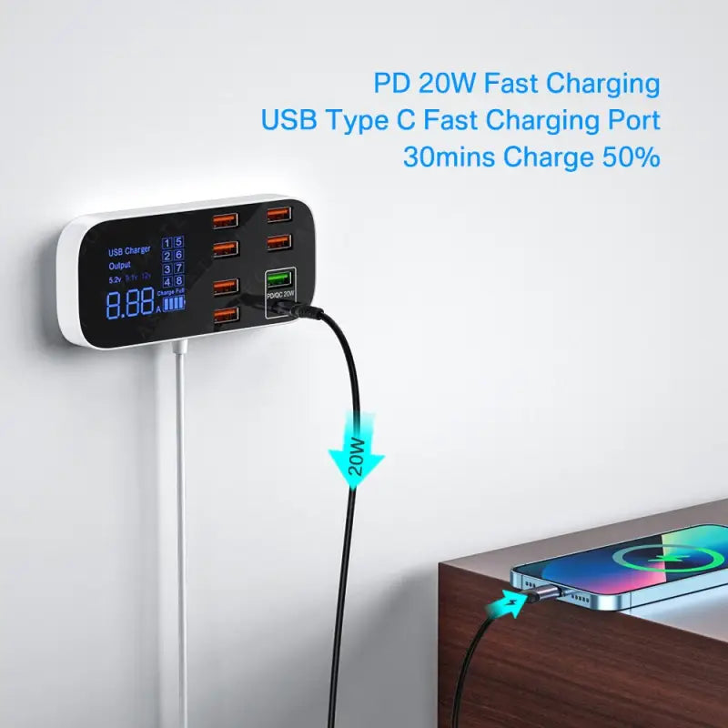 an image of a charging station with a usb