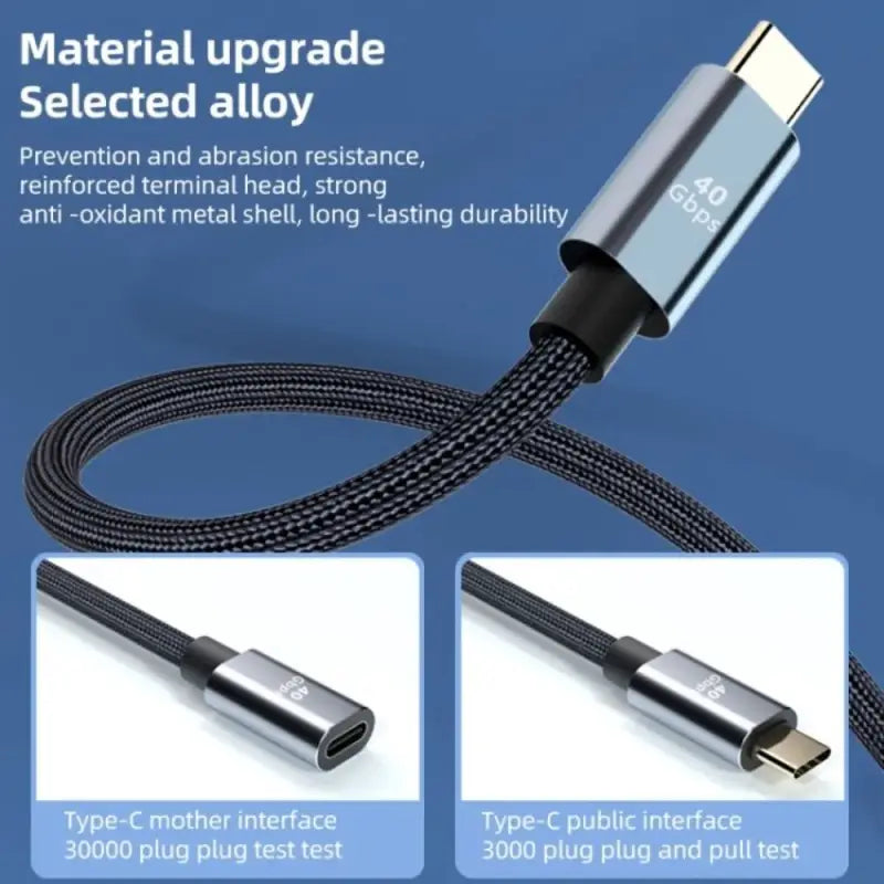 a usb cable with a metal plated connector