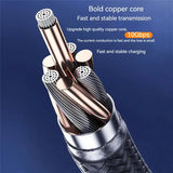 a close up of a copper and copper cable