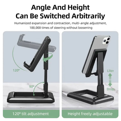 the adjustable desk stand for iphone and ipad