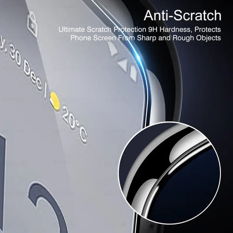 an image of an iphone with the text,’anti - scratch ’