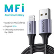 An image of an iphone charger cable
