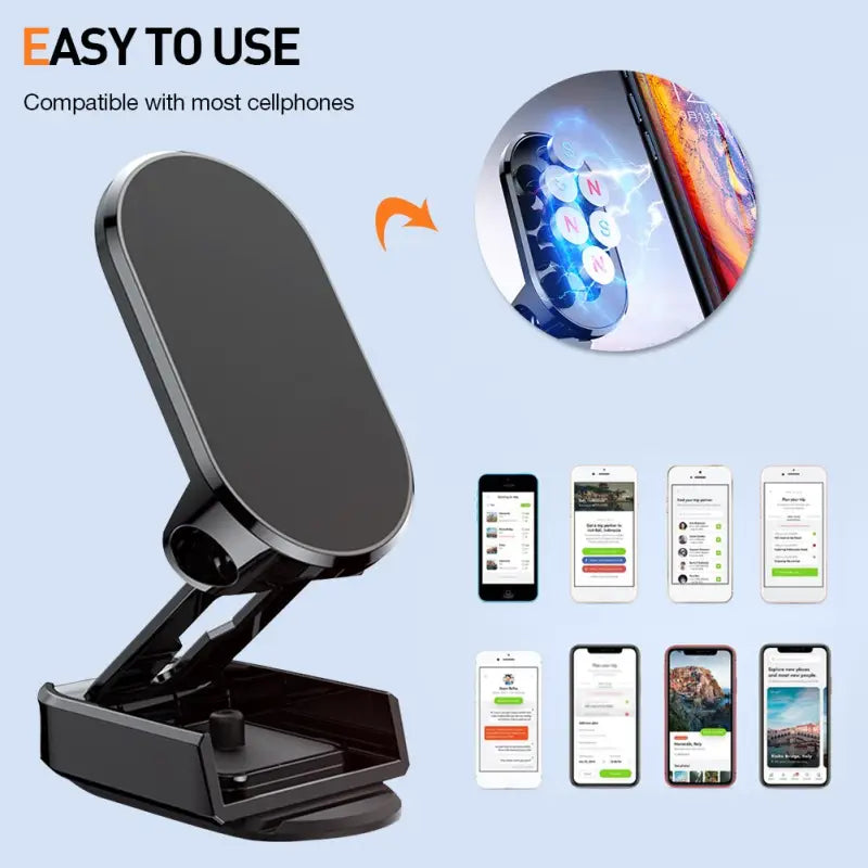 an image of a phone and a car phone holder