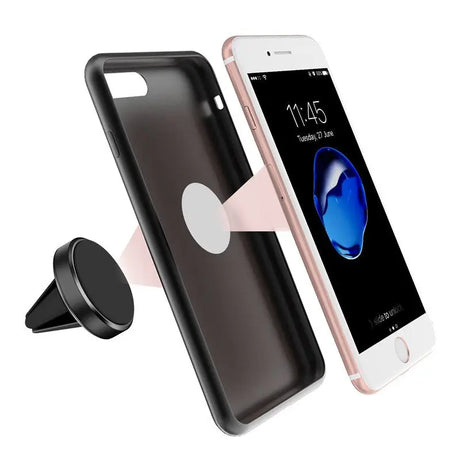 the iphone case with a phone holder attached to it