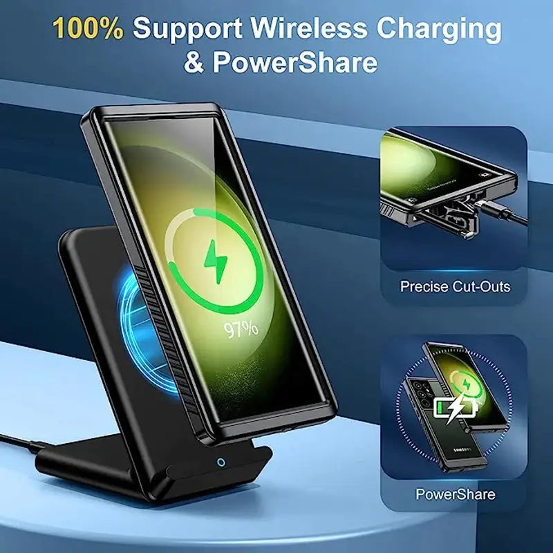 an image of a phone with a charging station