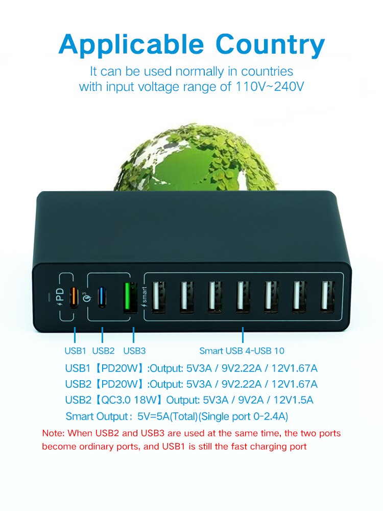 an image of a power strip with a globe on it
