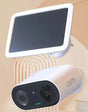 An image of a smart home security camera