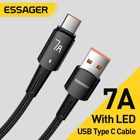 an image of a usb type cable with a yellow and black background