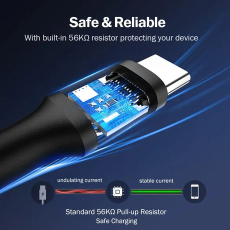 An image of a usb cable with a blue light