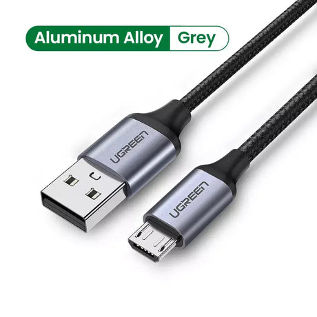 An image of an usb cable with the logo of an aluminum alloy