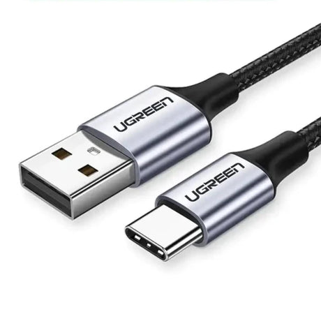 An image of an usb cable with the logo of an aluminum alloy grey