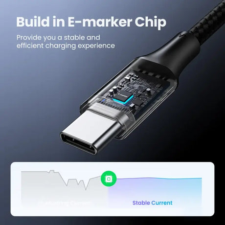 An image of a usb cable with the text built in market chip