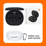 an image of a white airpods with a black case