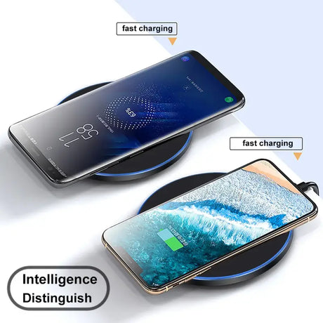 An image of a wireless charger with a charging device