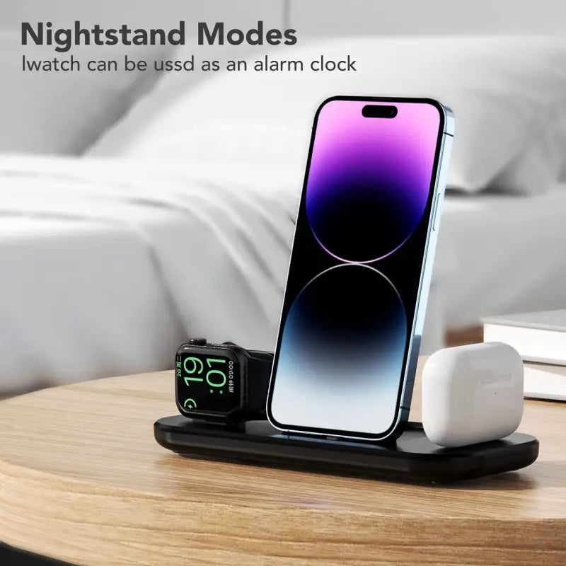 an image of a phone and a wireless charger on a table