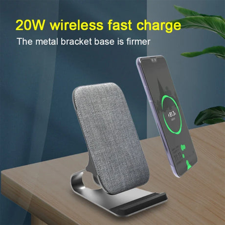 an image of a wireless phone charging station