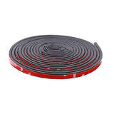 a red and black rubber strip