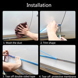 a person using a tape to install a window