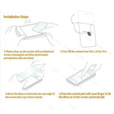 the instructions for the screen protector