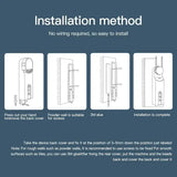 The instructions for installing a shower door