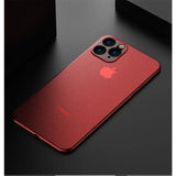 the red iphone case is shown on a black surface