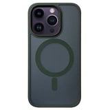 the iphone 11 case is shown in a dark green color