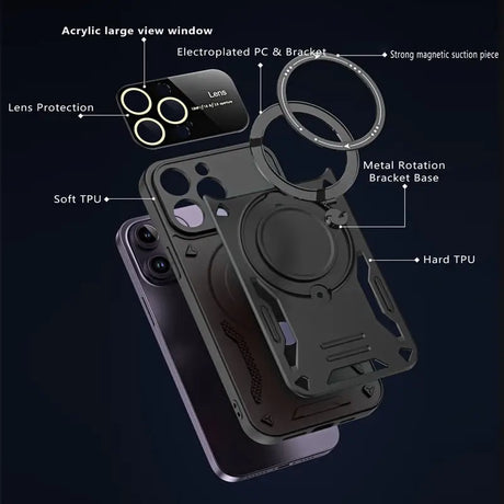 the iphone 11 case features a built in camera lens