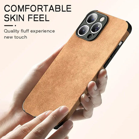 the iphone 11 case is made from genuine leather