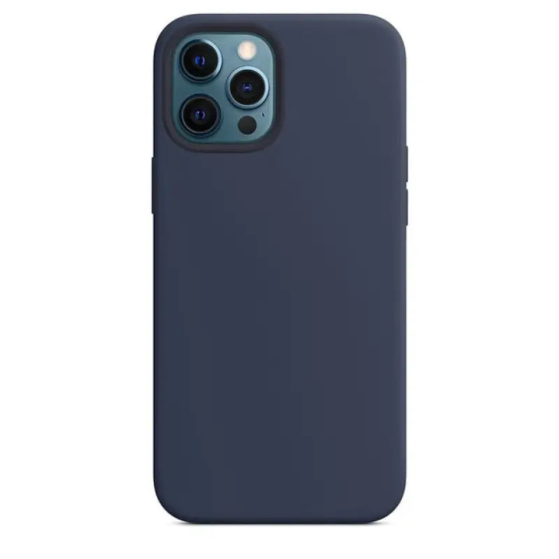 the back of the iphone 11 pro case in midnight blue