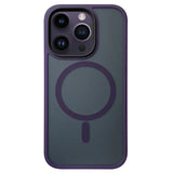 the back of a purple iphone case with a purple ring on it