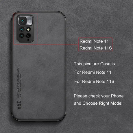 The back of the iphone 11 case with the redmie logo