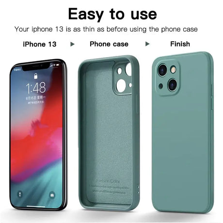 the iphone case is shown in three different colors