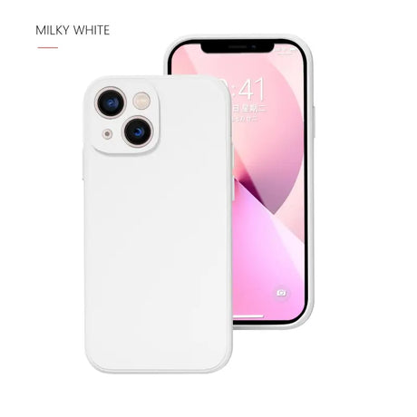 the iphone 11 is a white case with a white back and a white front