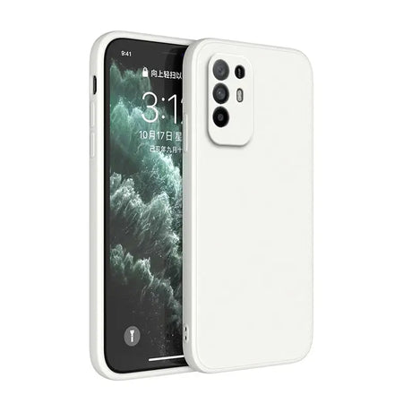 The iphone 11 case is white